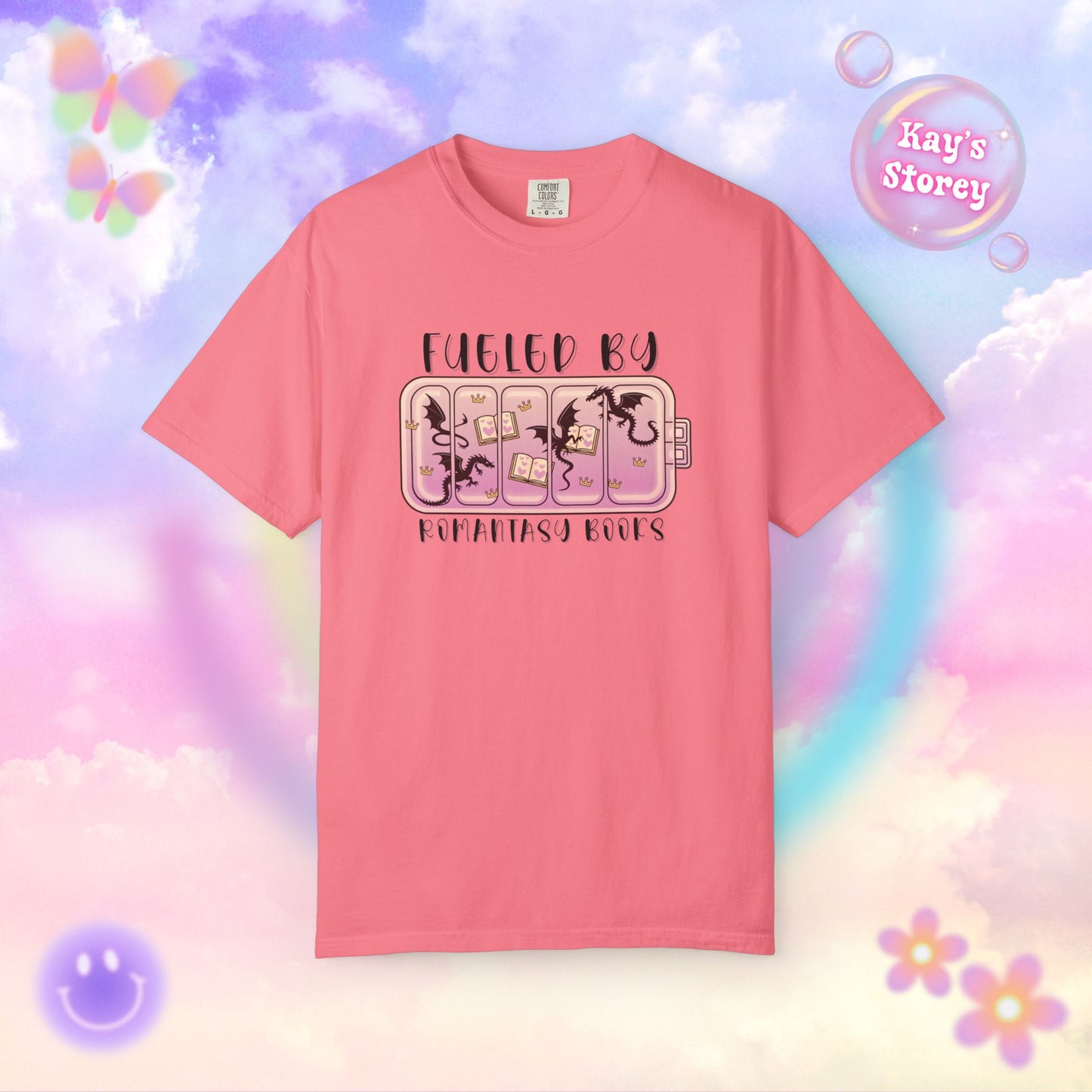 Fueled by Romantasy Books Comfort Colors T-Shirt