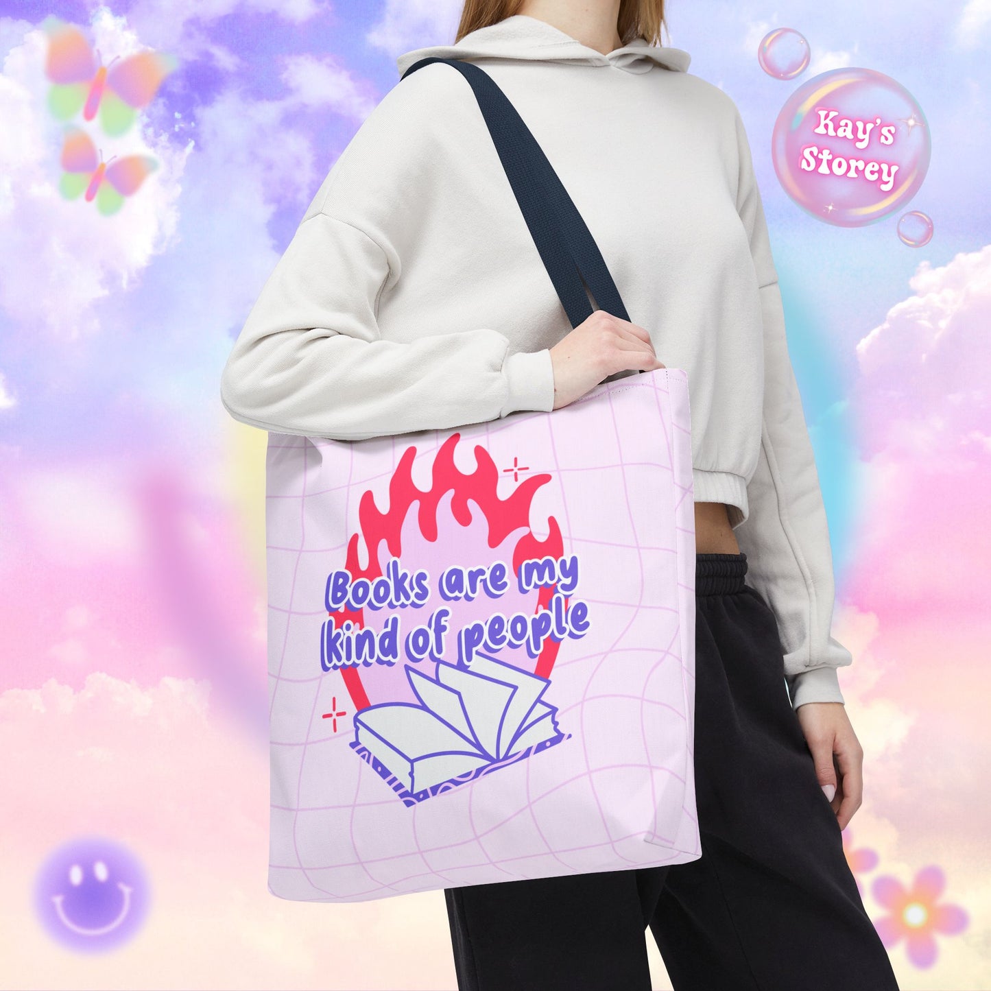 Books are my Kind of People Tote Bag