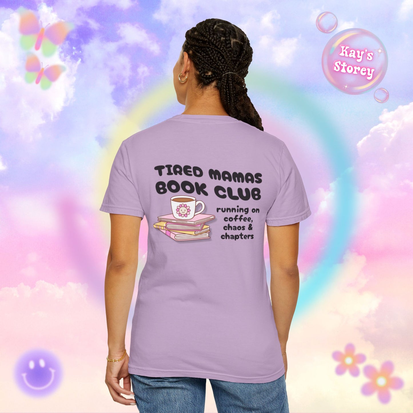Tired Mamas Book Club Comfort Colors T-Shirt