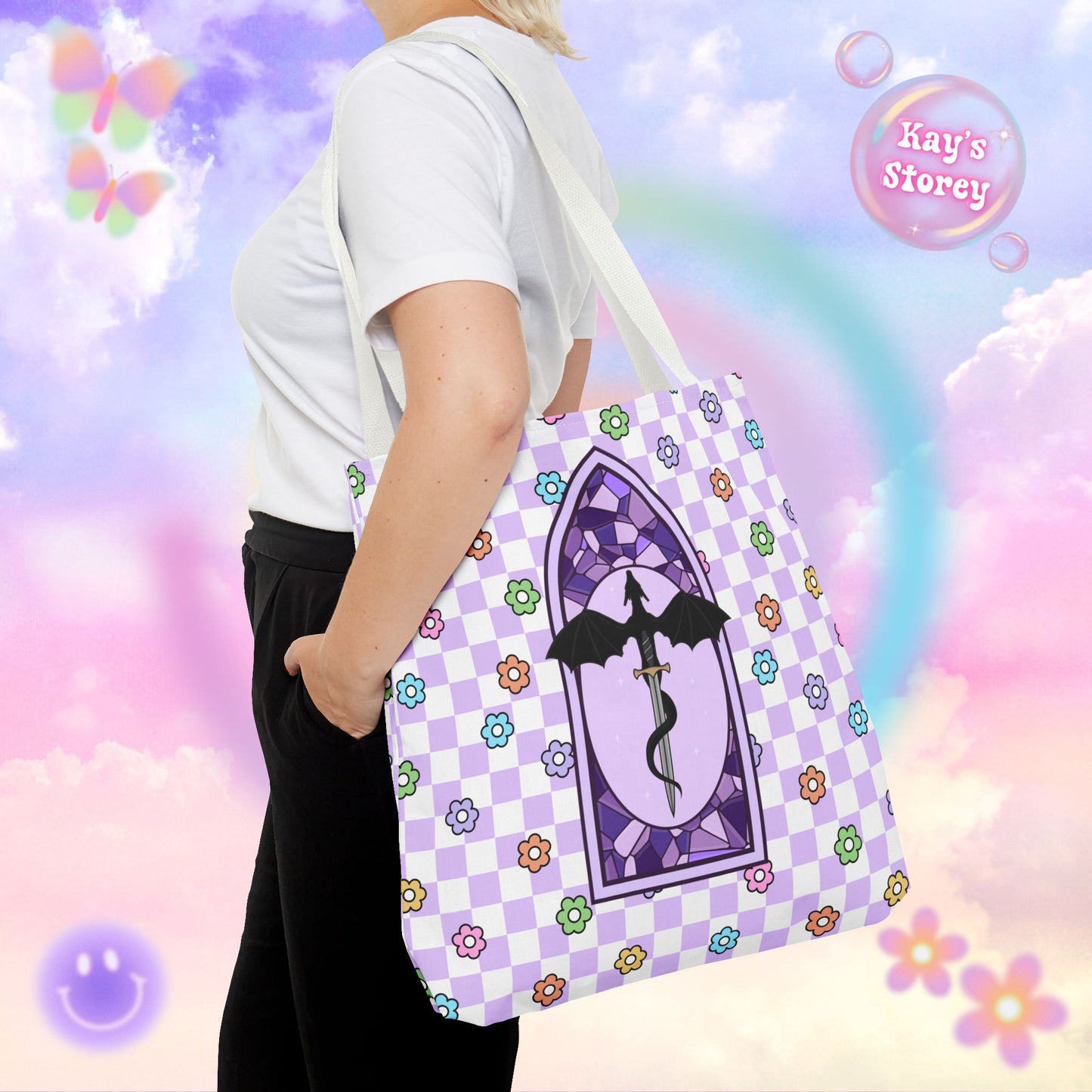 Purple Romantasy Tote Bag
