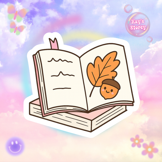 Autumn Book Stack Stickers, Fall Reading Planner Stickers, Book Lover Gifts, Bookworm Decals, Cozy Reading Accessories, Seasonal