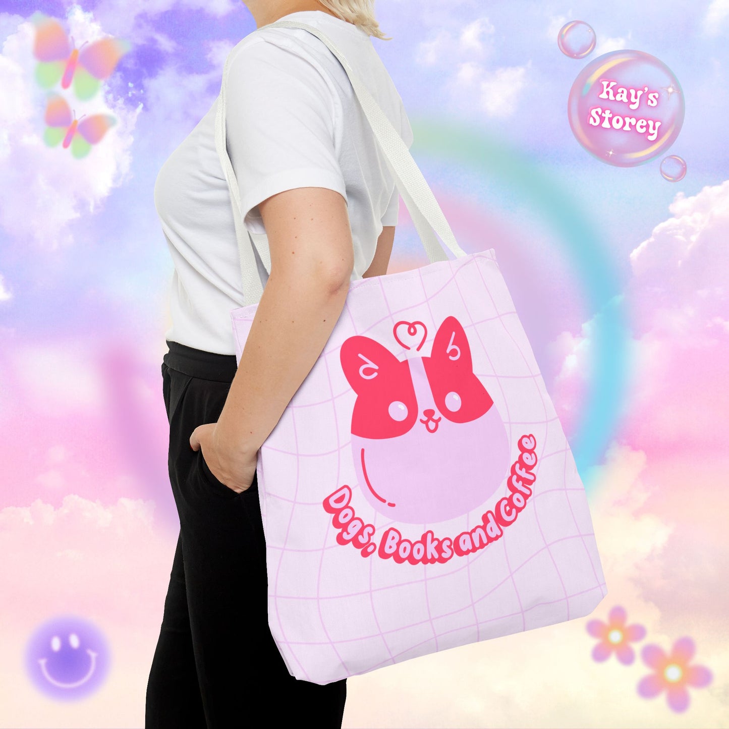 Dogs, Books & Coffee Tote Bag