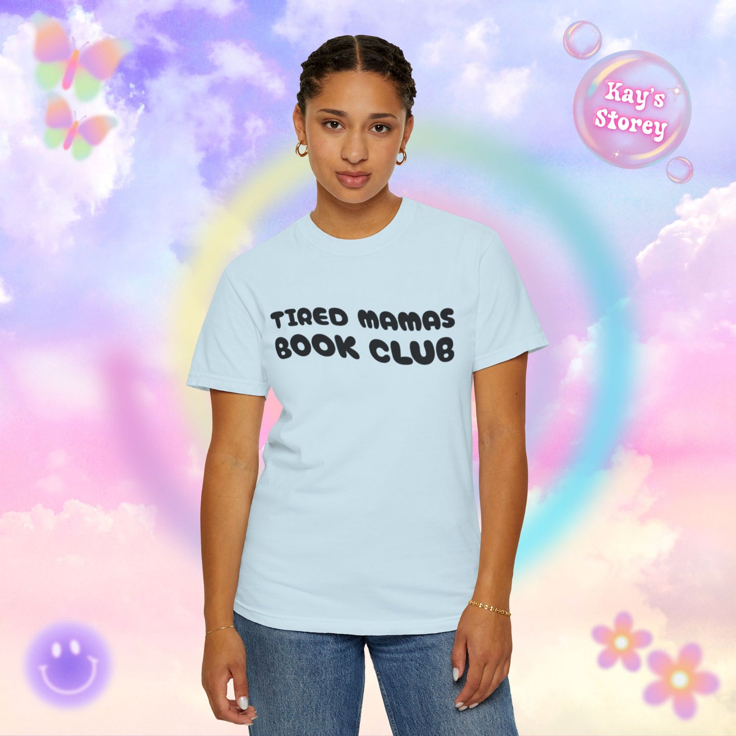 Tired Mamas Book Club Comfort Colors T-Shirt