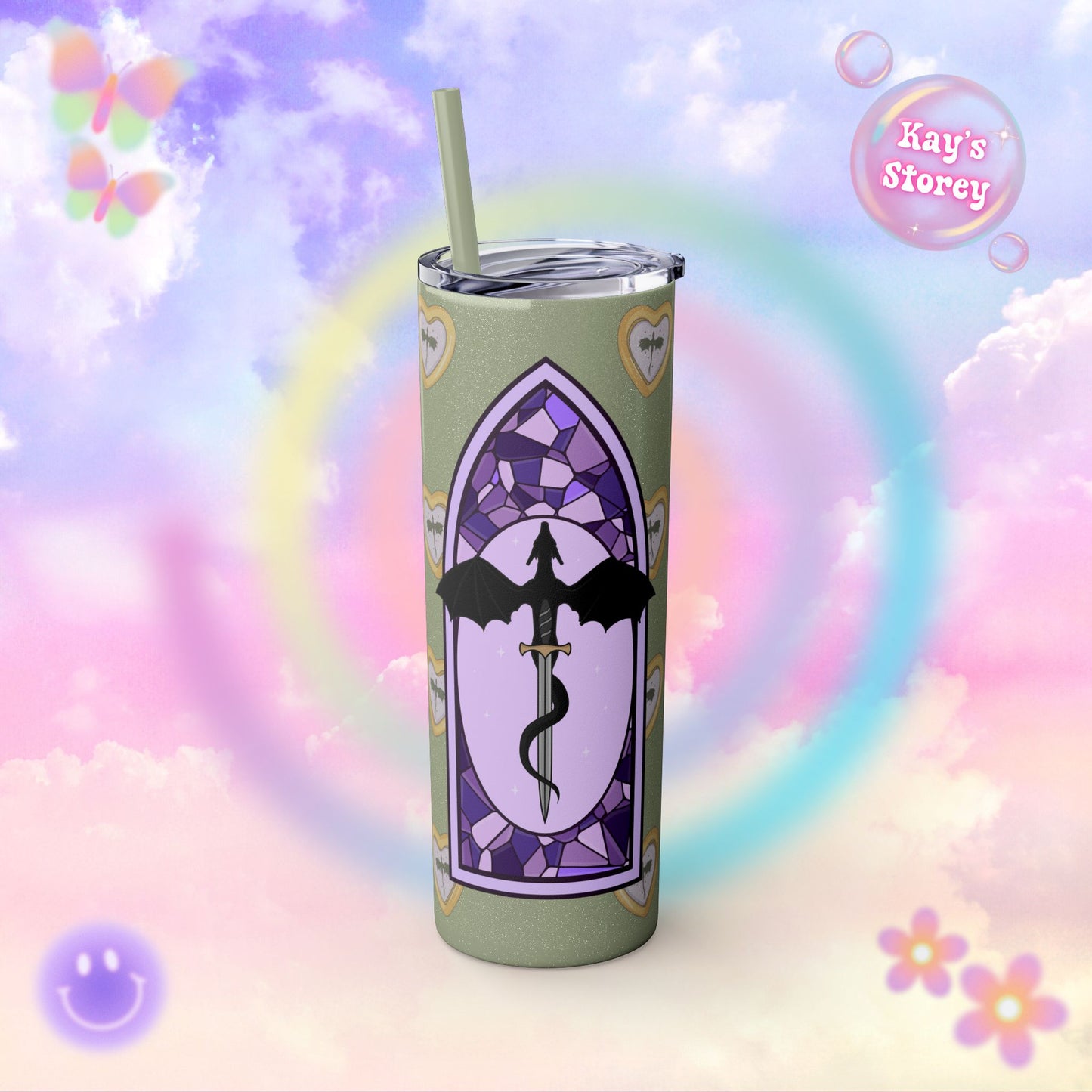 Fourth Wing Fantasy Tumbler, Romantasy Book Girl, Fourth Wing Fan Cup, Violent Little Thing Tumbler with Straw, 20oz