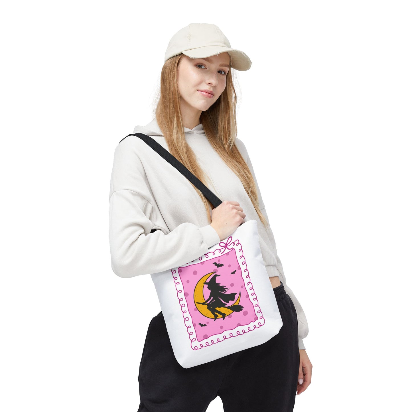 Spooky Season Witch Book Tote Bag