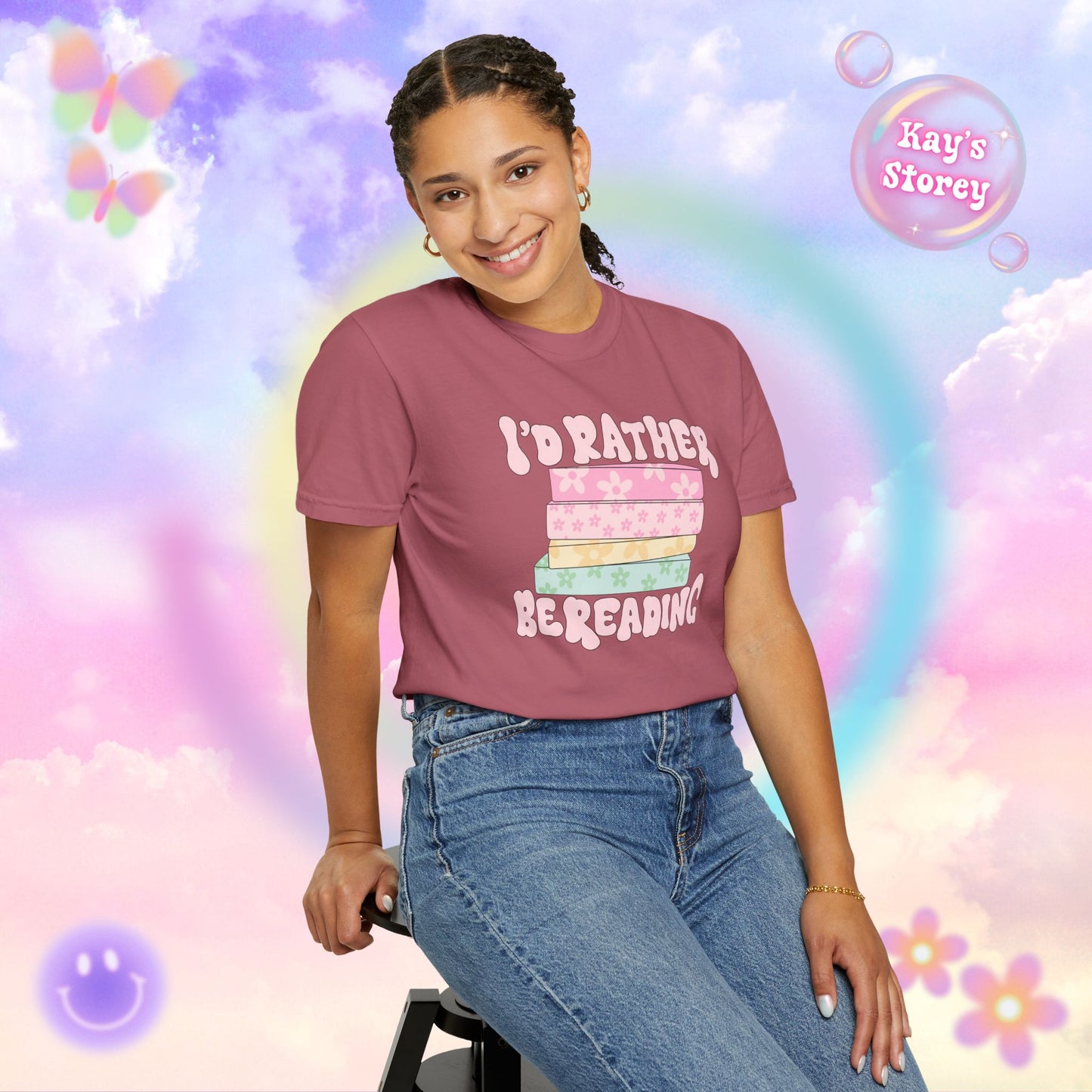 I'd Rather Be Reading Comfort Colors T-Shirt