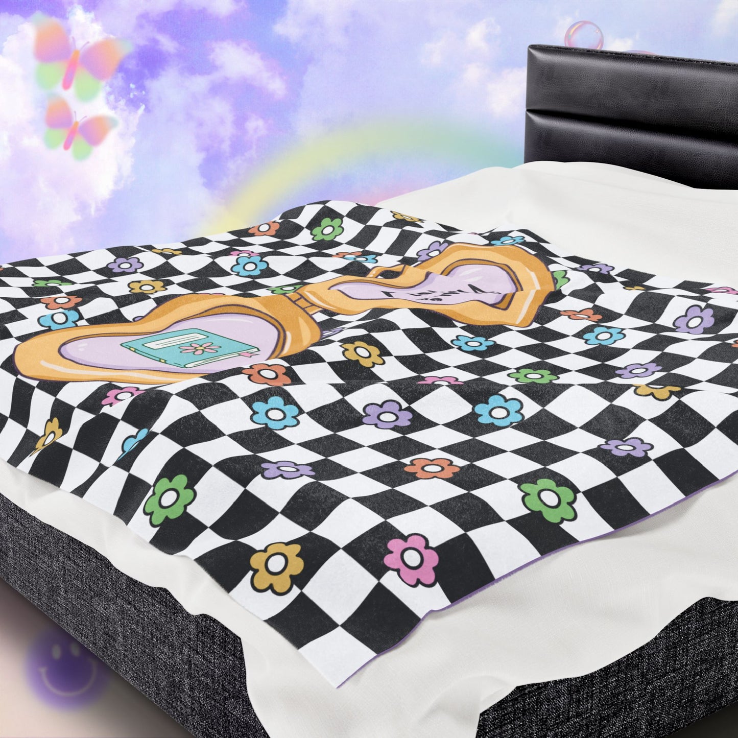 Poetry Girlie Velveteen Plush Blanket
