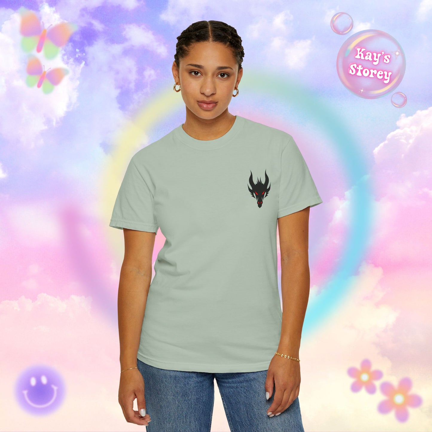 Book Dragon Red Comfort Colors T-Shirt