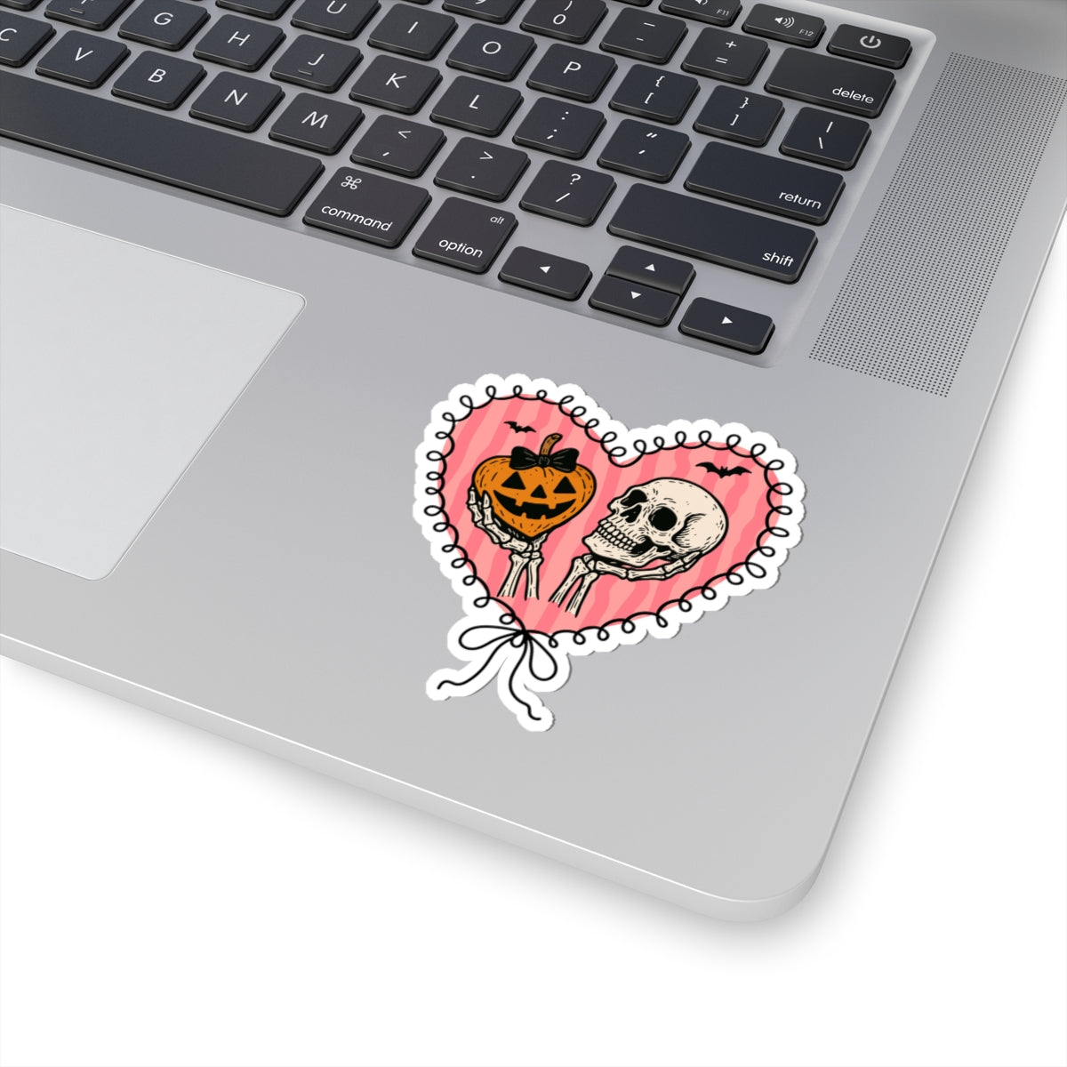 Halloween Love Sticker - Kiss-Cut Stickers, Halloween Sticker, Cute Skeleton Design, Spooky Sticker, Decorative Sticker for Journals