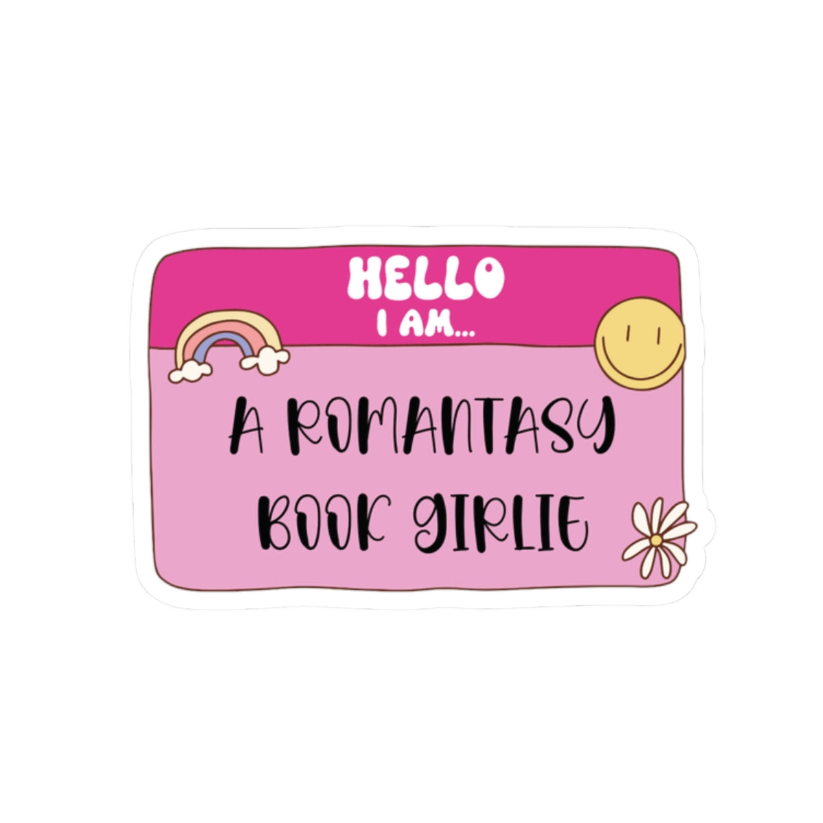 Romantasy Book Girlie Sticker