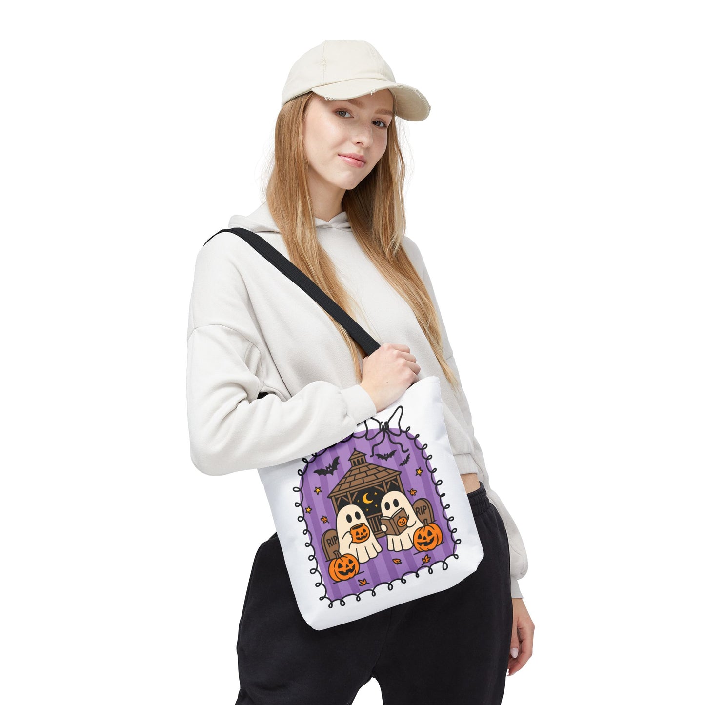 Spooky Season Ghostly Meeting Tote Bag