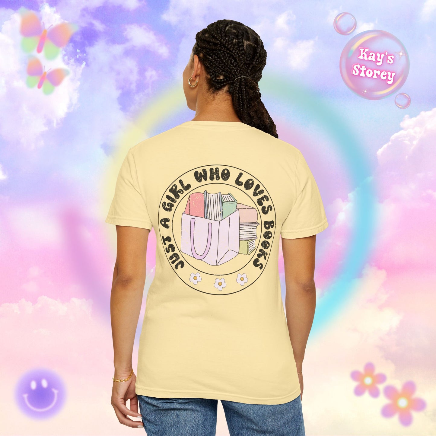 Just A Girl Who Loves Books Comfort Colors T-Shirt