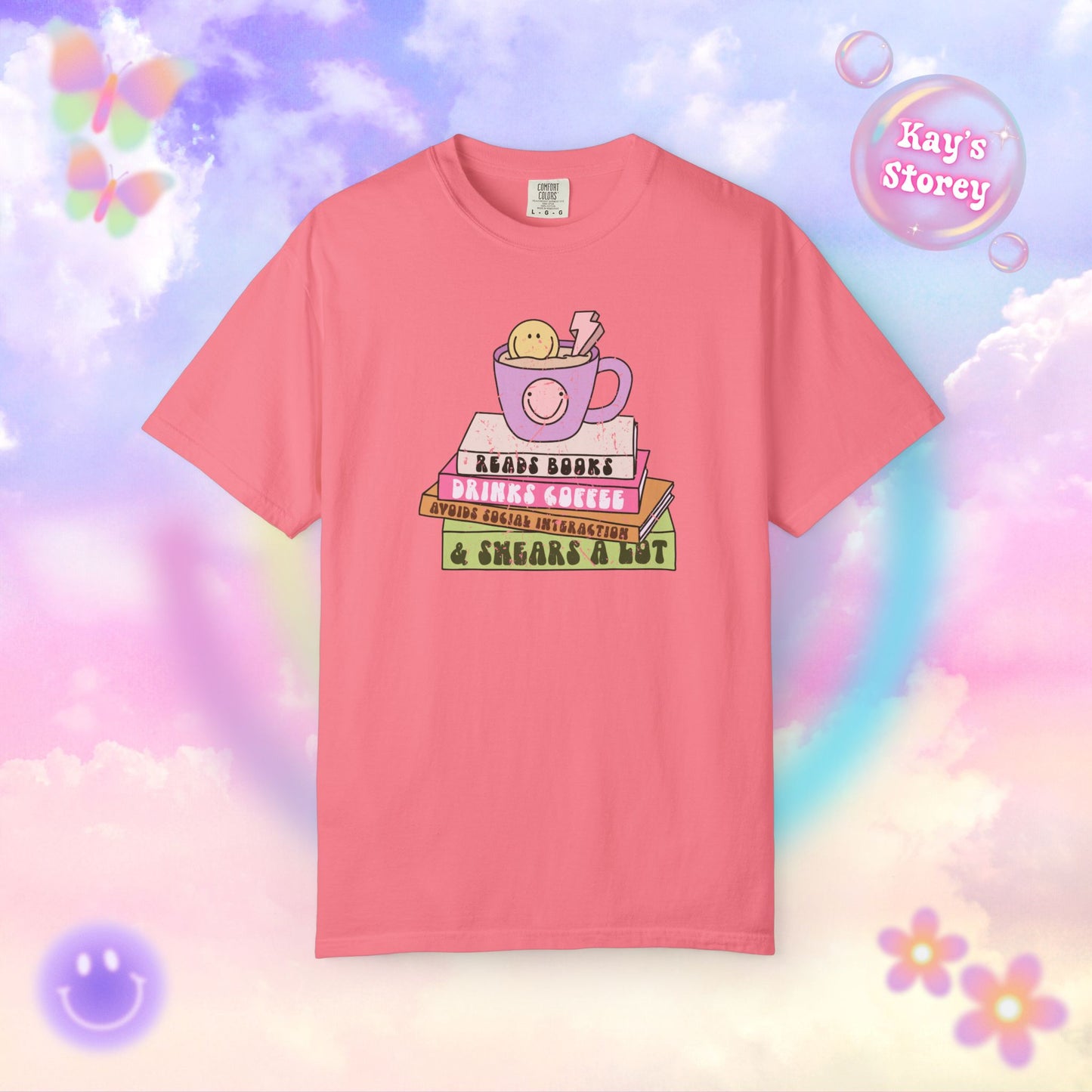 Reads Books... Comfort Colors T-Shirt