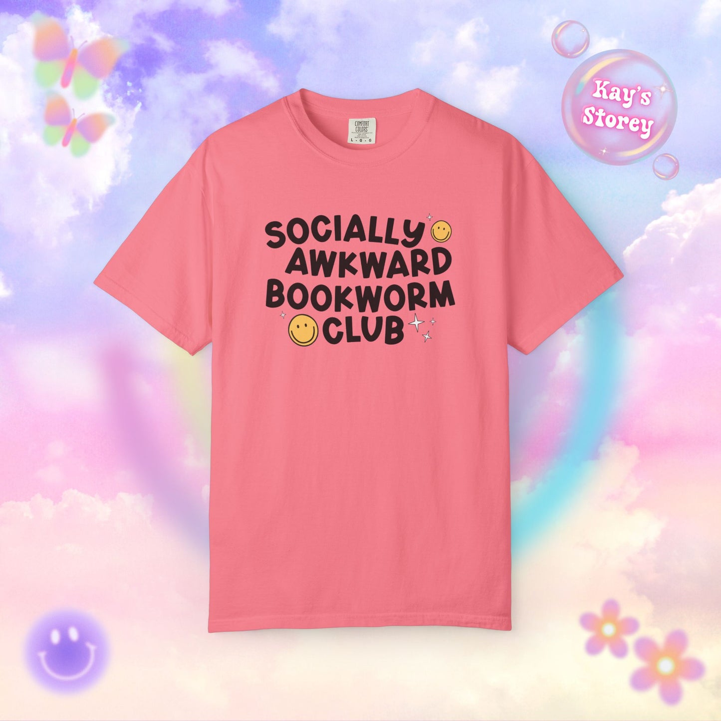 Socially Awkward Bookworm Club Comfort Colors T-Shirt