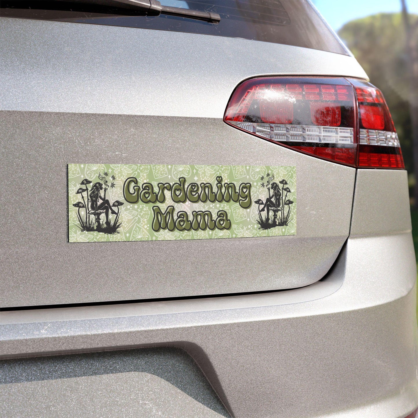 Gardening Mama Car Magnet