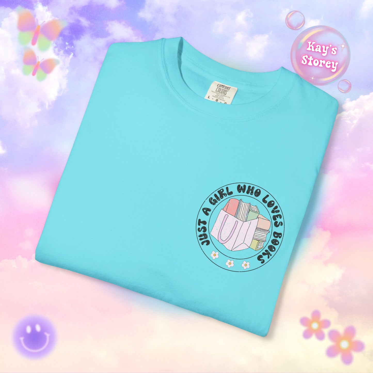 Just A Girl Who Loves Books Comfort Colors T-Shirt
