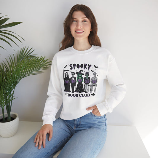 Spooky Book Club Sweatshirt, Long Sleeve Shirt for Spooky Season Bookish Gift,  Halloween Reading Apparel