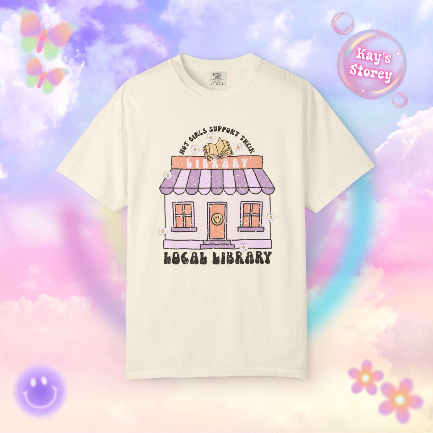 Hot Girls Support Their Local Library Comfort Colors T-Shirt
