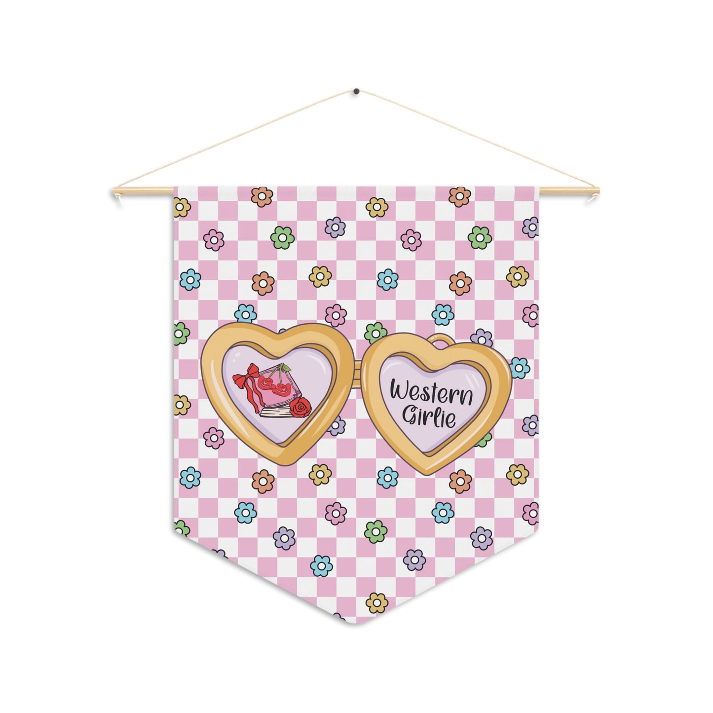Pink Western Girlie Pennant