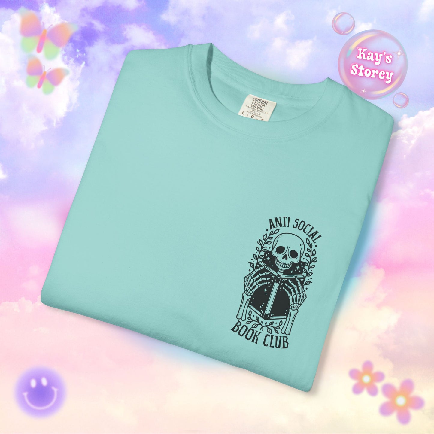 Skeleton Anti Social Comfort Colors T-Shirt
