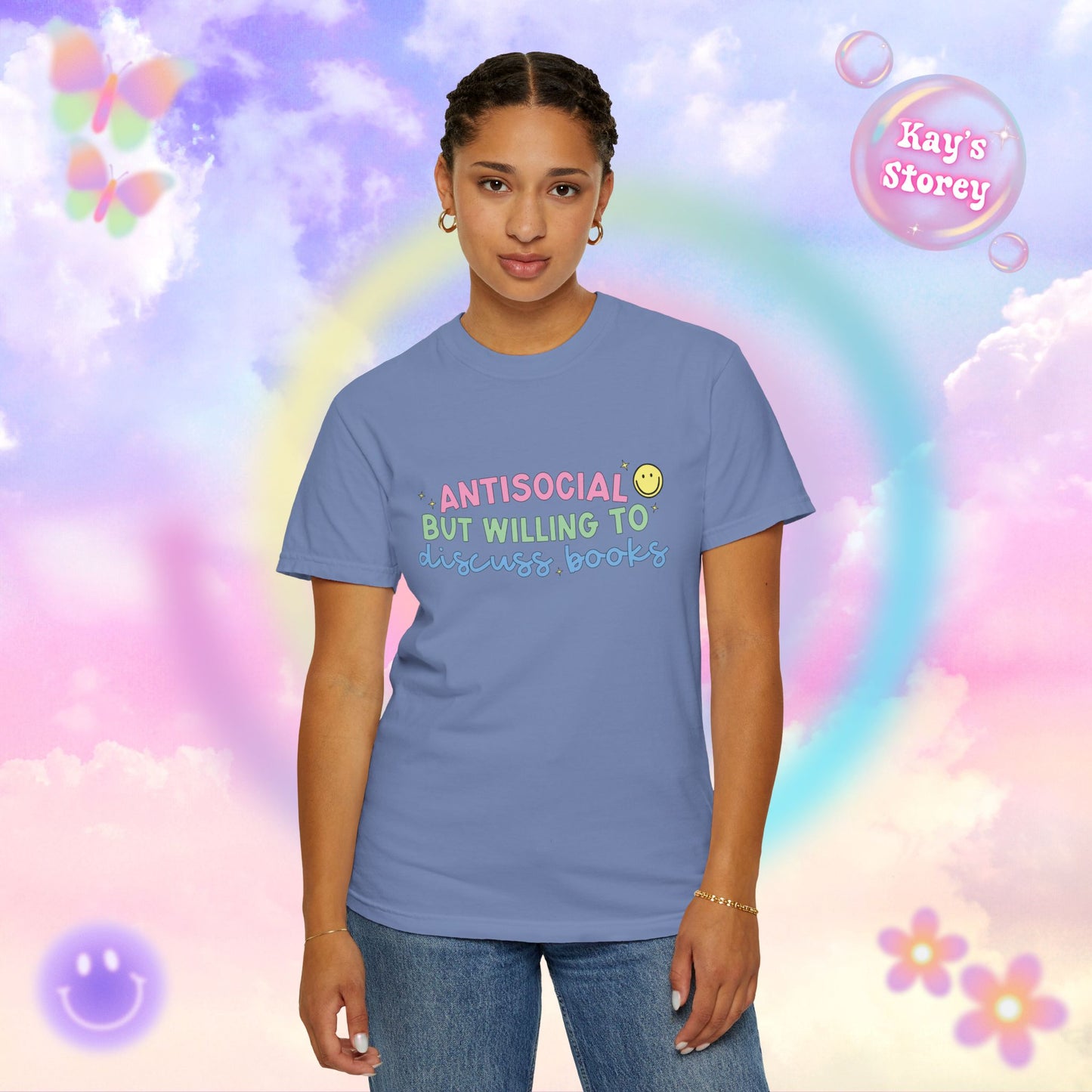 Willing to Discuss Books Comfort Colors T-Shirt