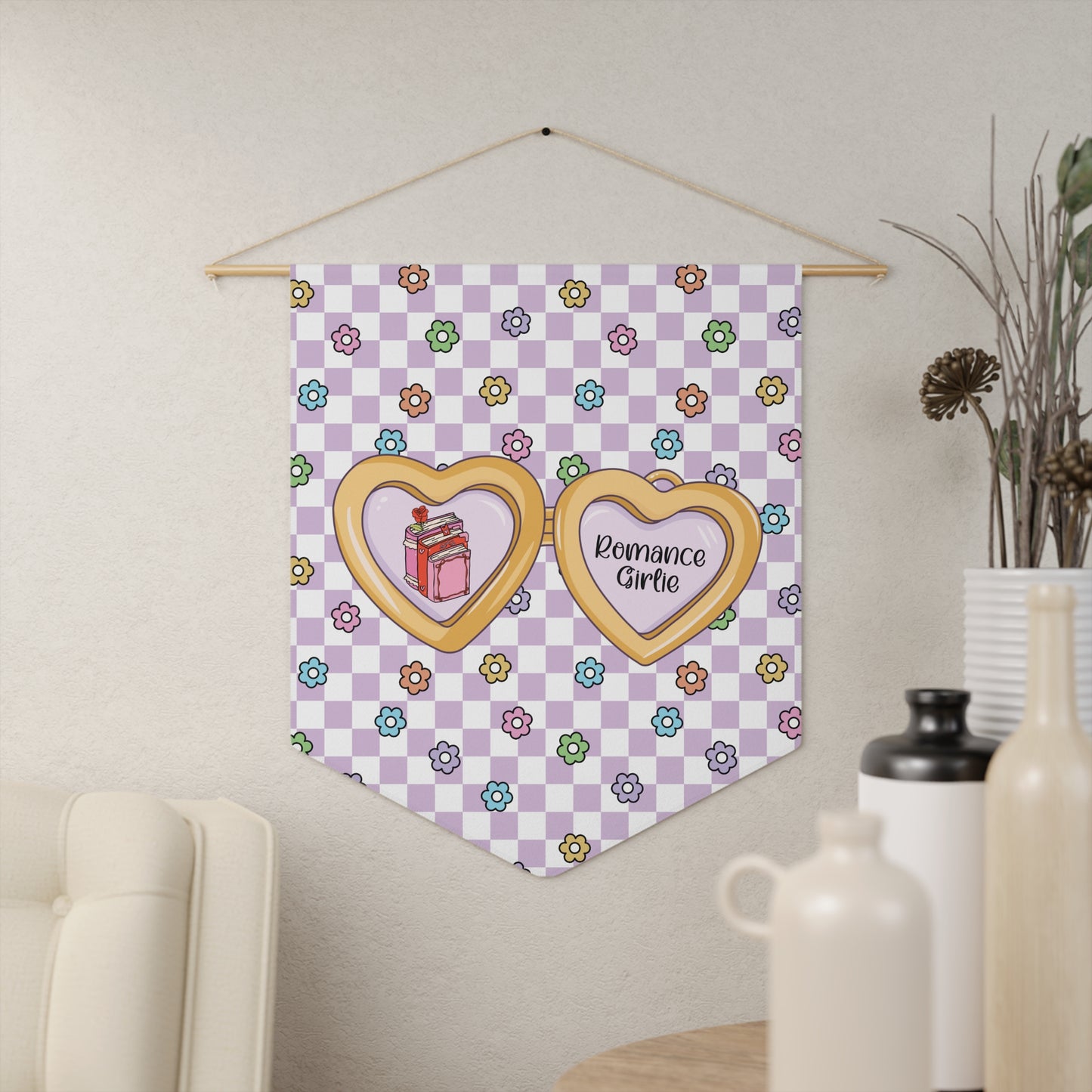 Purple Romance Girlie Pennant