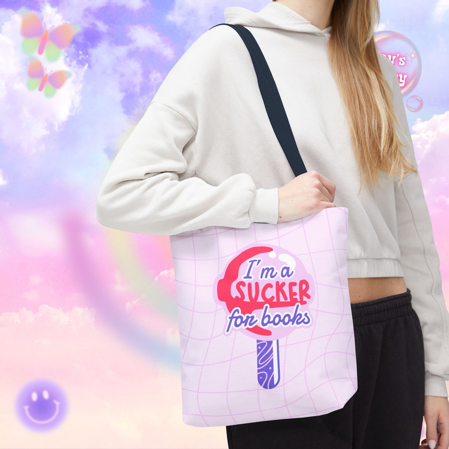 Sucker for Books Tote Bag
