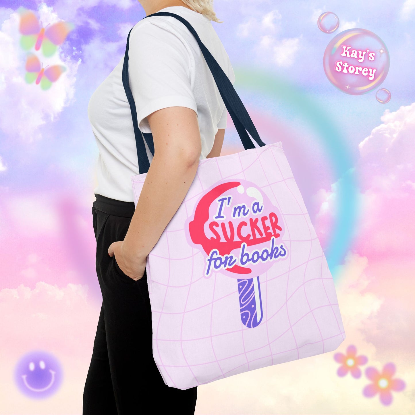 Sucker for Books Tote Bag