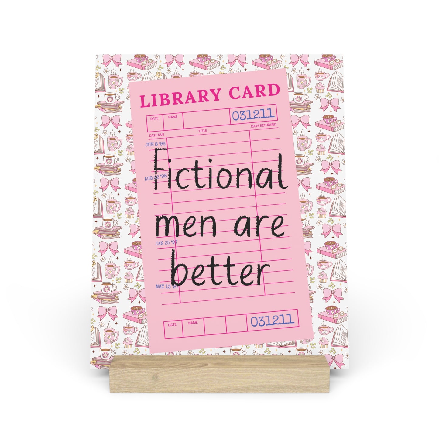 Fictional Men are Better Bookshelf Decor with Stand