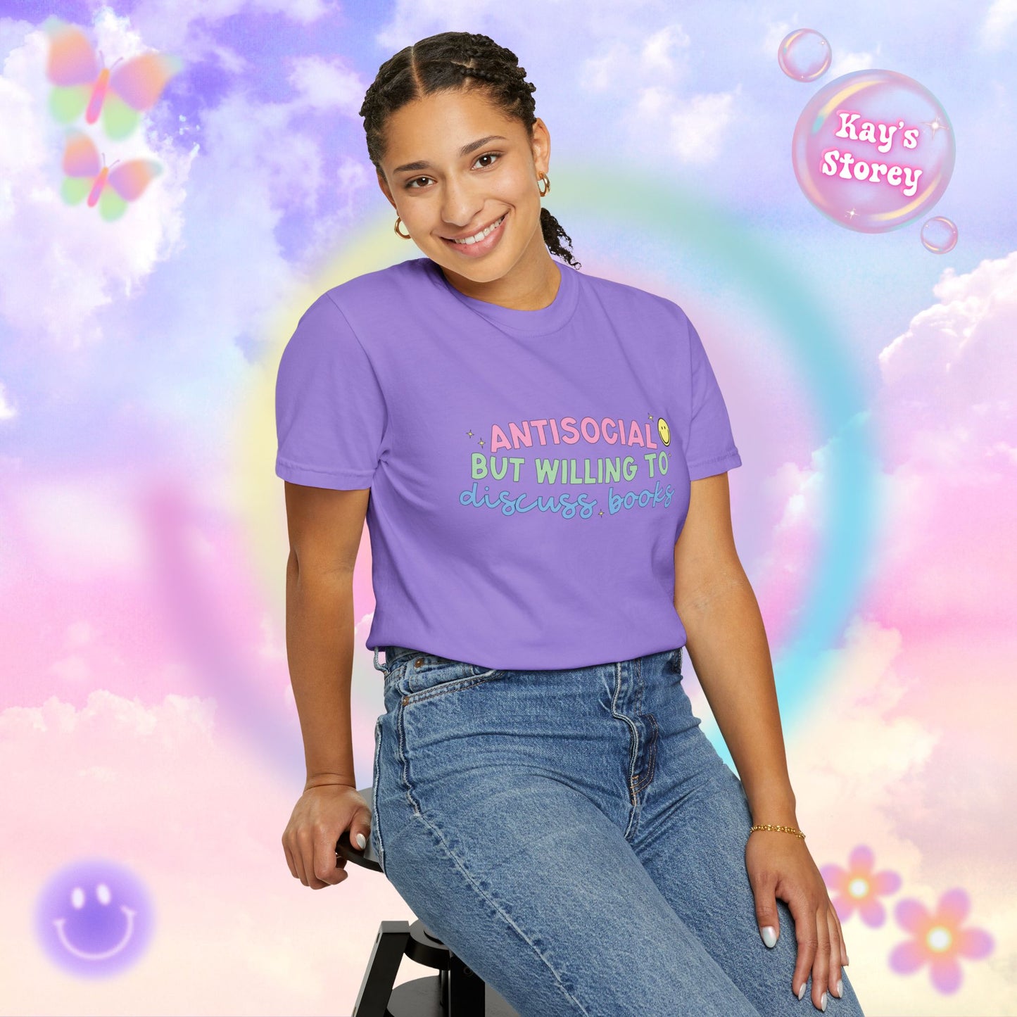 Willing to Discuss Books Comfort Colors T-Shirt
