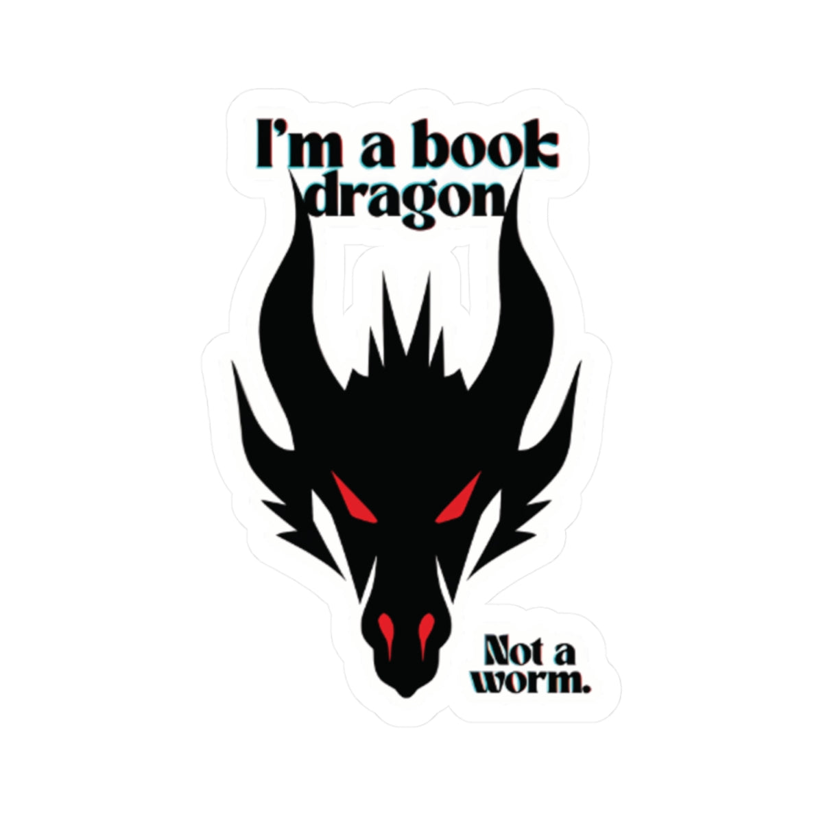 Red Book Dragon Sticker