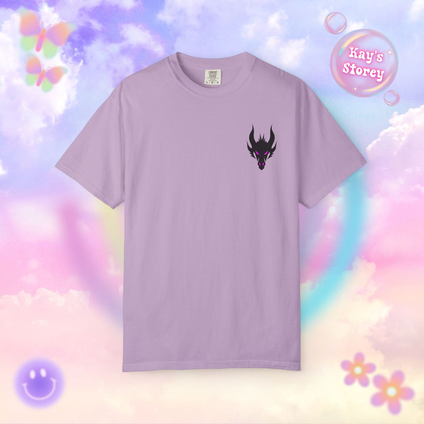 Book Dragon Pink Comfort Colors T-Shirt