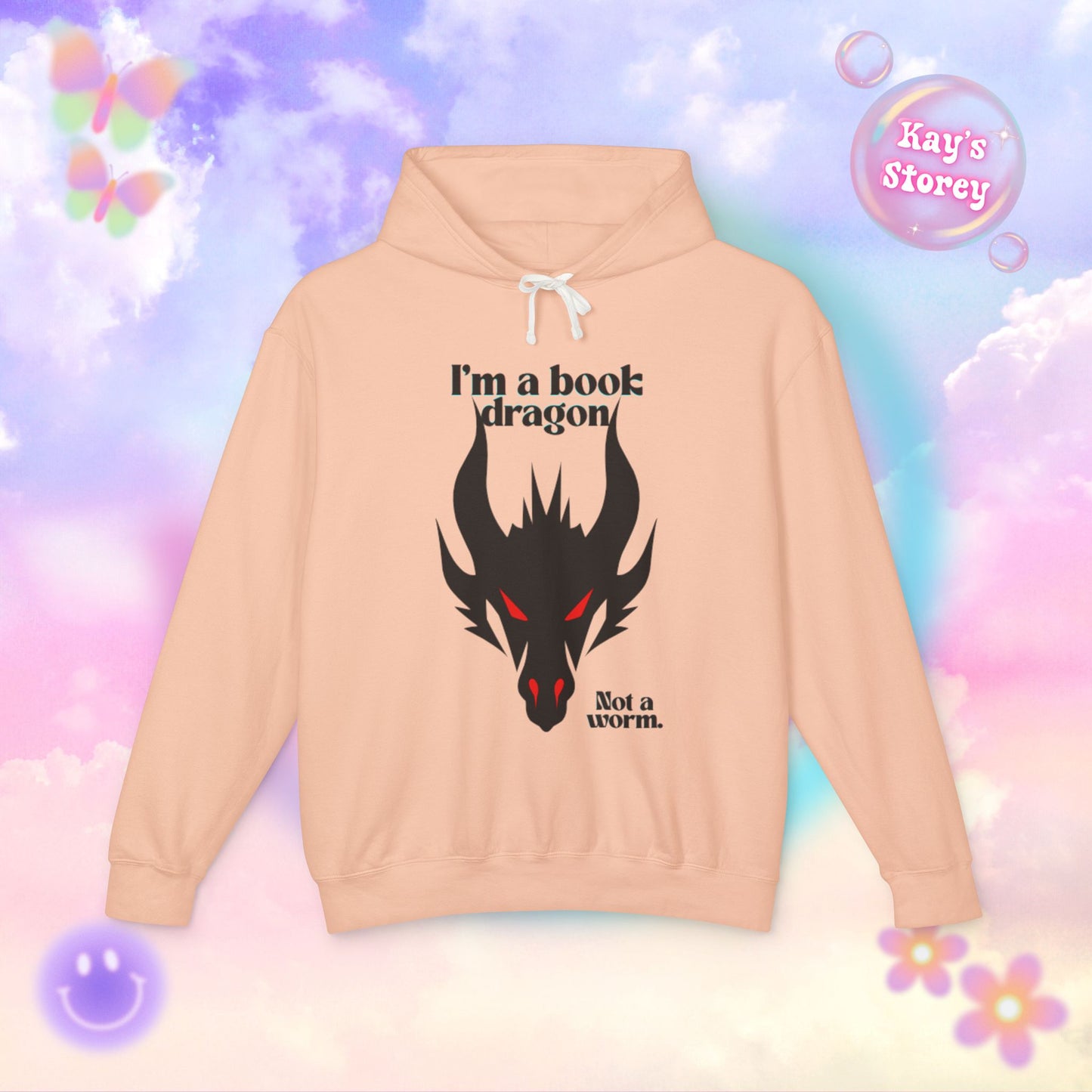 Red Book Dragon Unisex Lightweight Hooded Sweatshirt