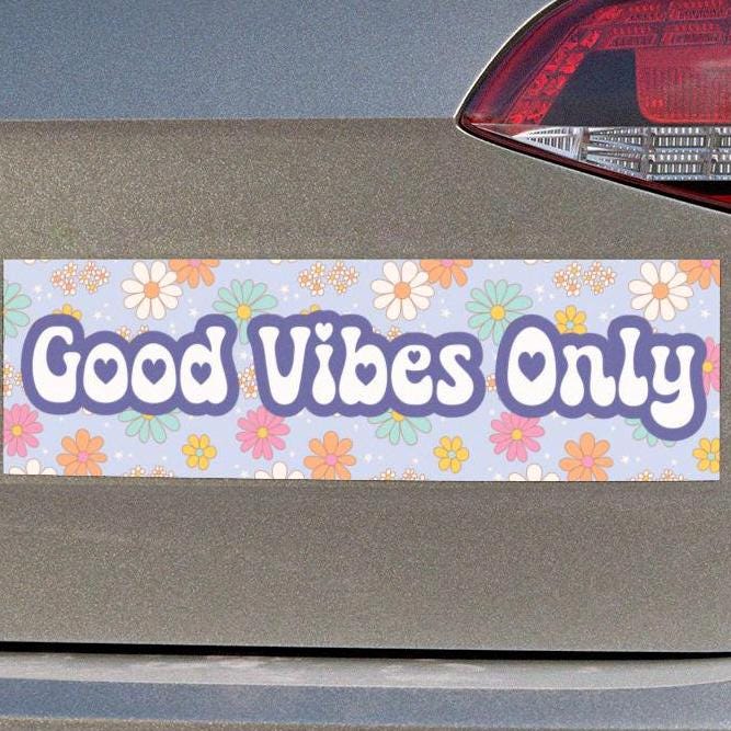 Good Vibes Only Car Magnet