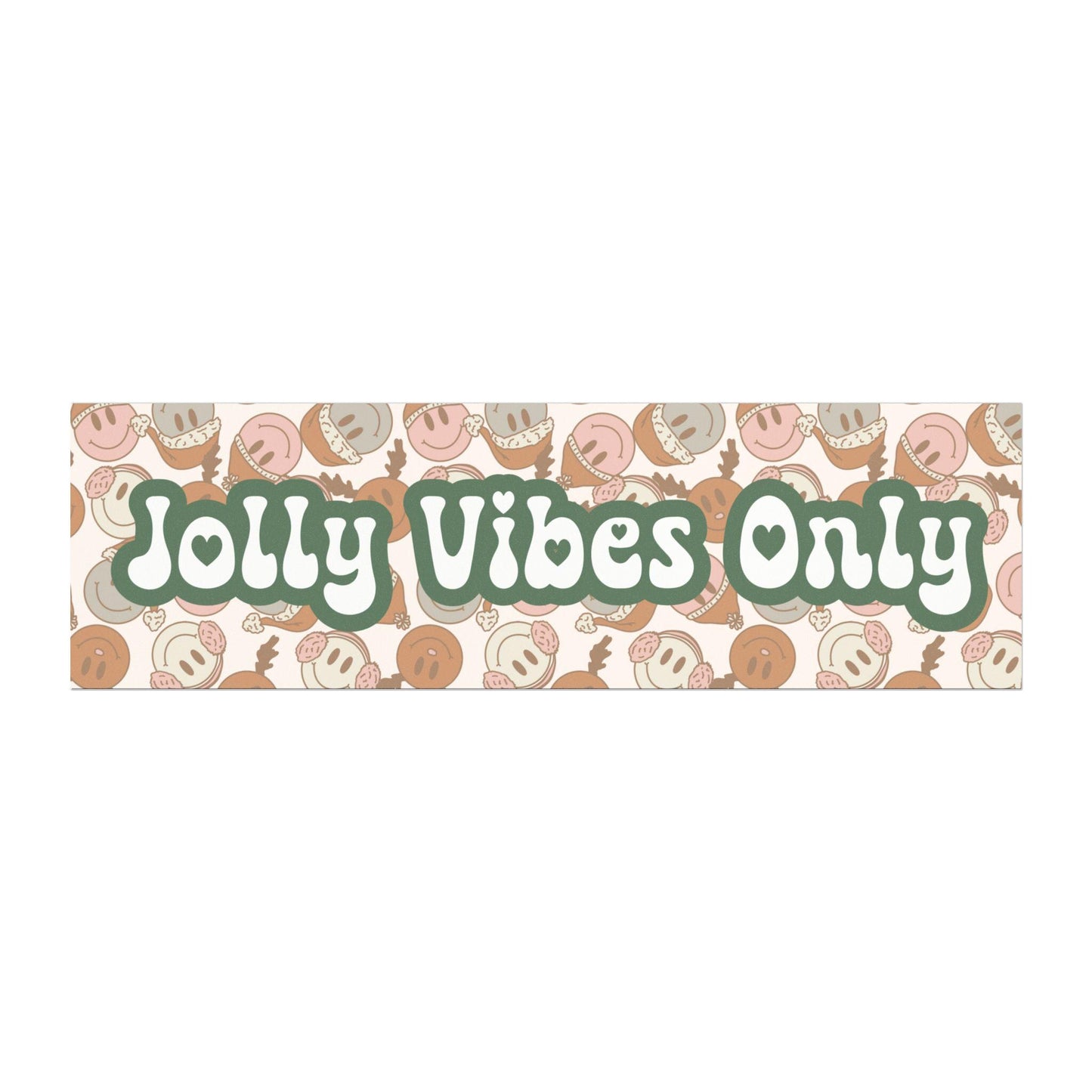 Jolly Vibes Only Car Magnet
