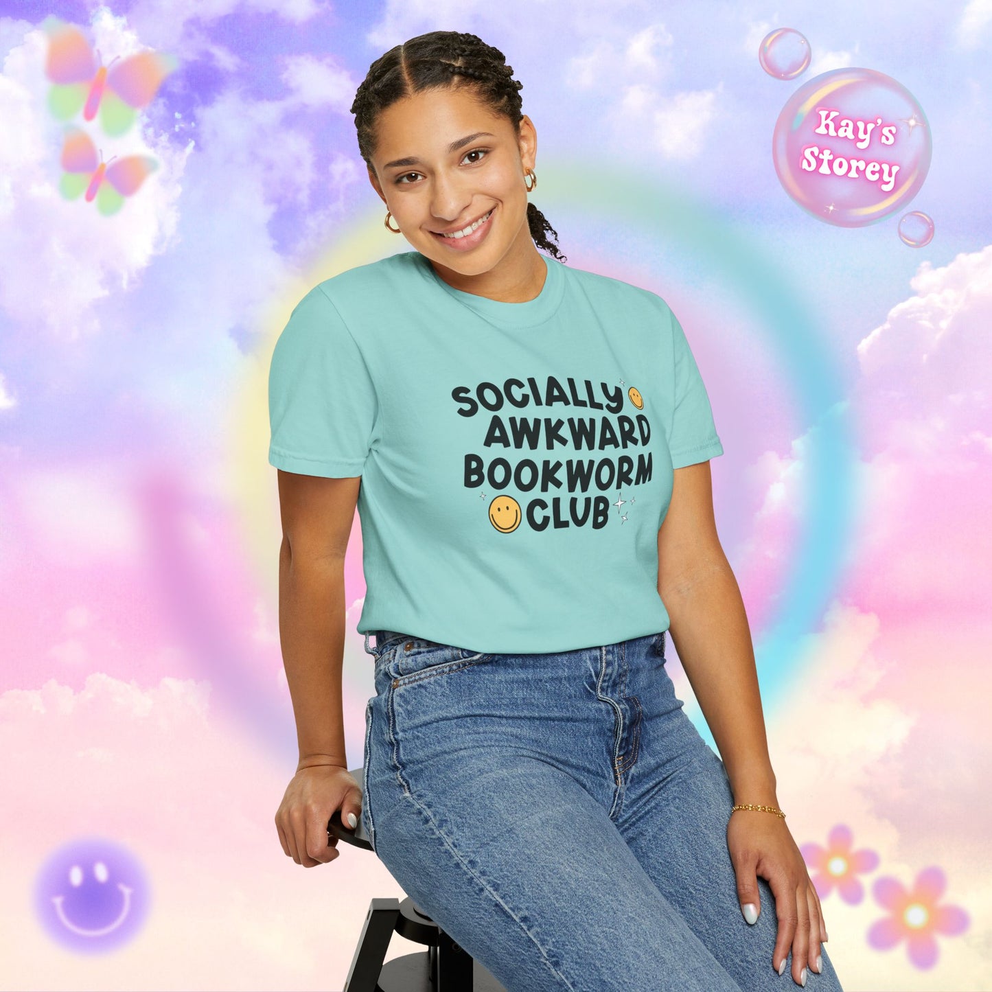 Socially Awkward Bookworm Club Comfort Colors T-Shirt