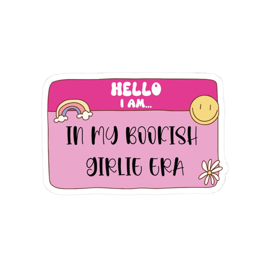 Bookish Girlie Era Sticker