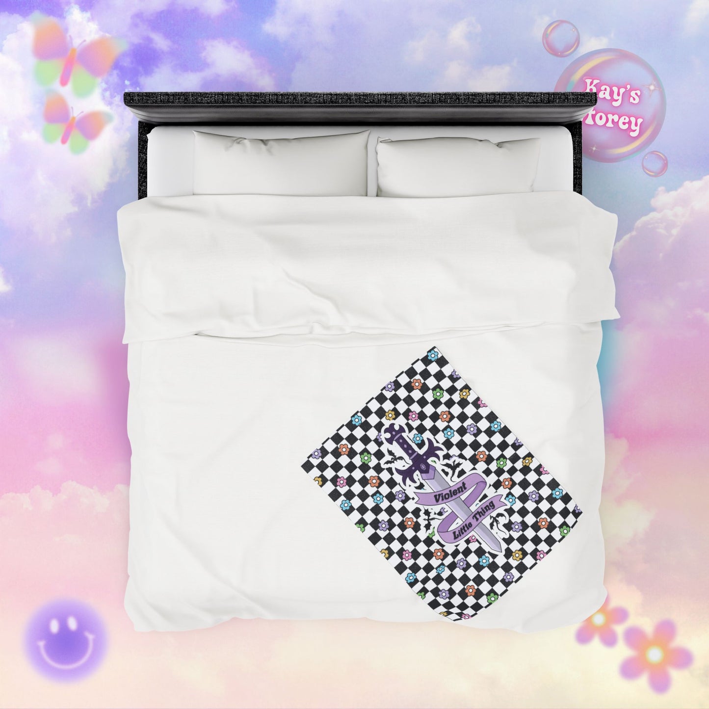 Violent Little Thing Velveteen Plush Blanket