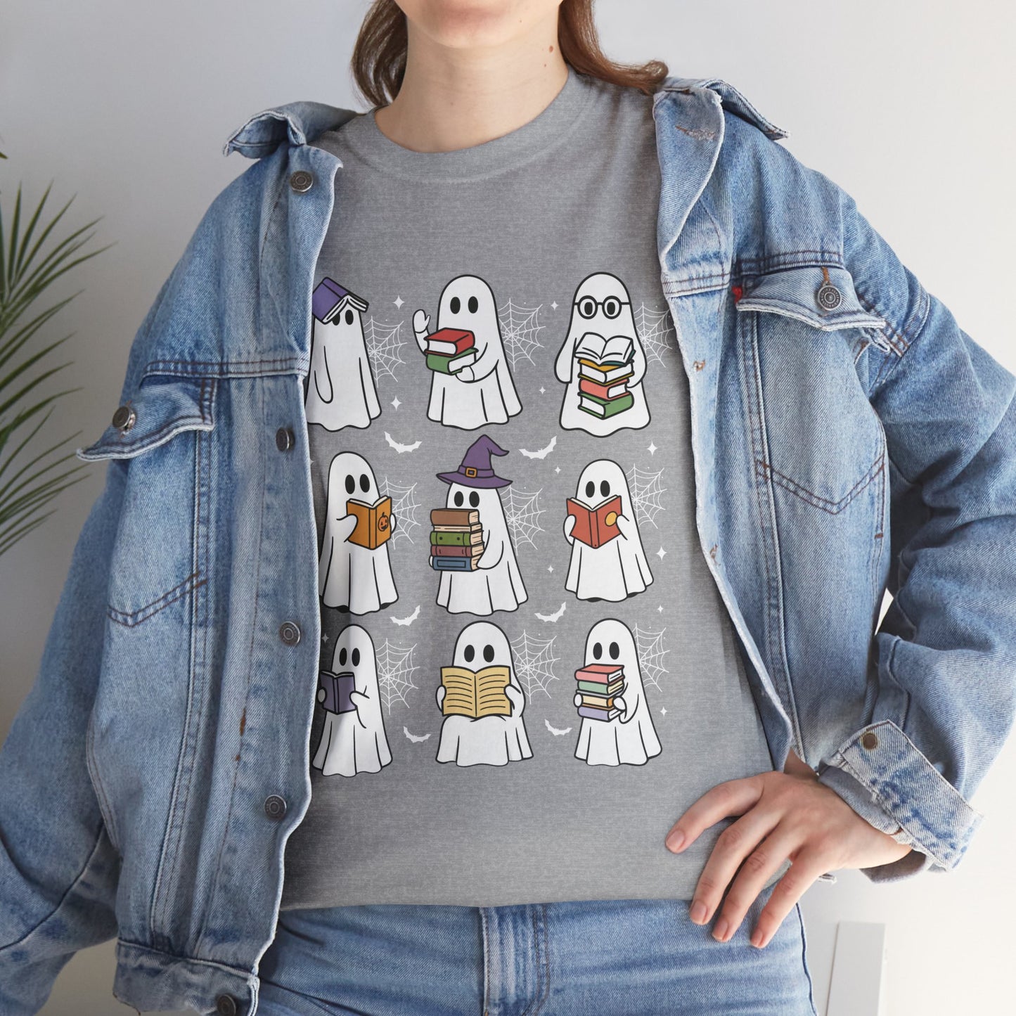Bookish Ghosts Tee - Halloween Gift