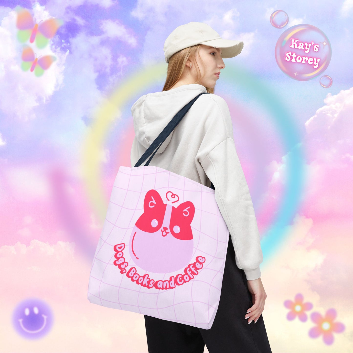 Dogs, Books & Coffee Tote Bag