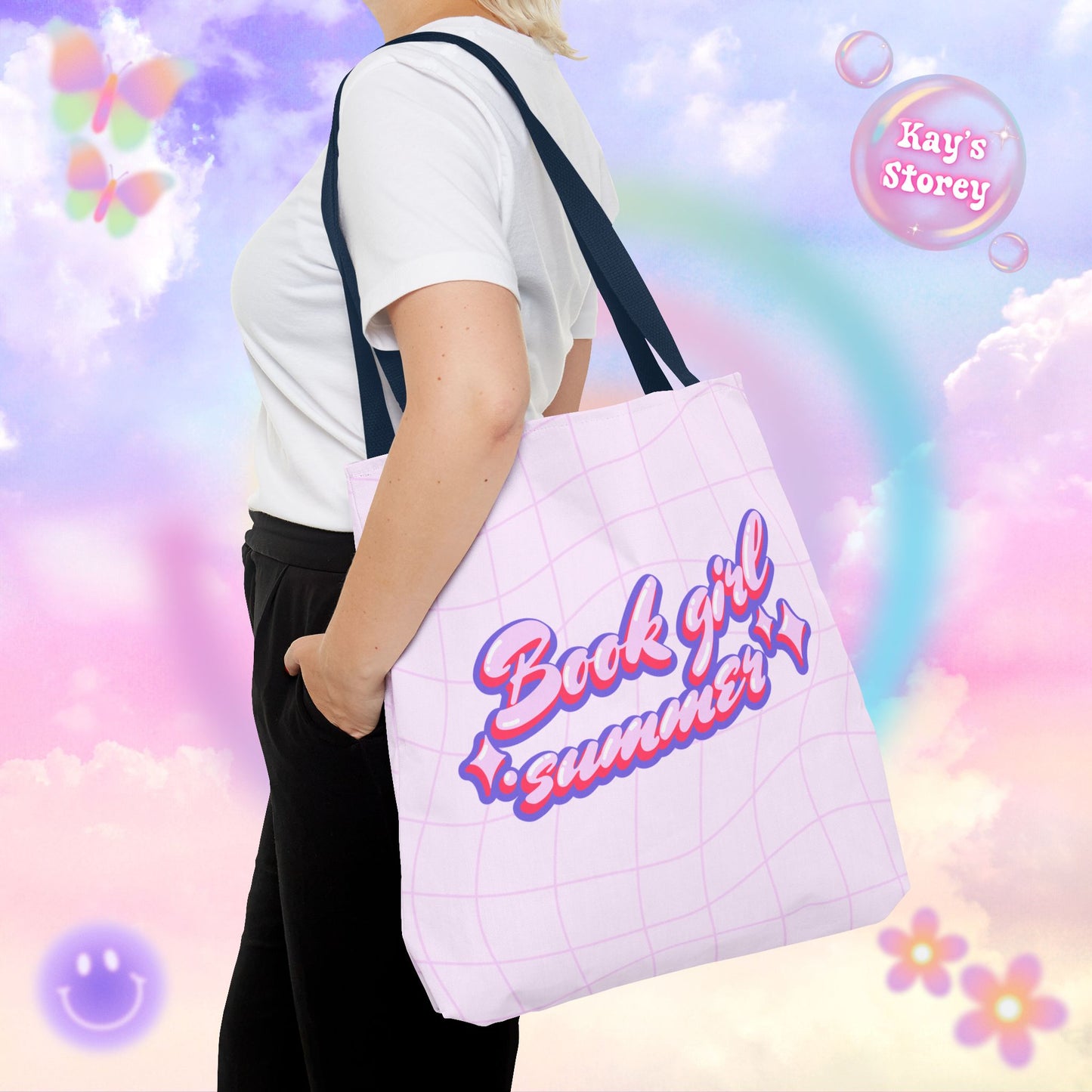 Book Girl Summer Tote Bag