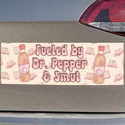 Fueled By Dr. Pepper & Smut Car Magnet