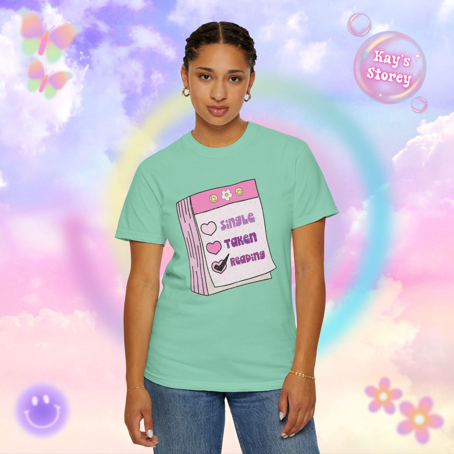 Single, Taken, Reading Comfort Colors T-Shirt