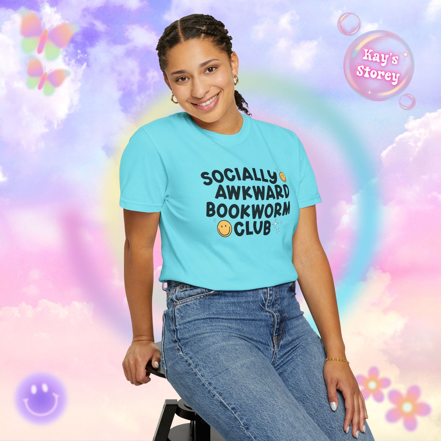 Socially Awkward Bookworm Club Comfort Colors T-Shirt