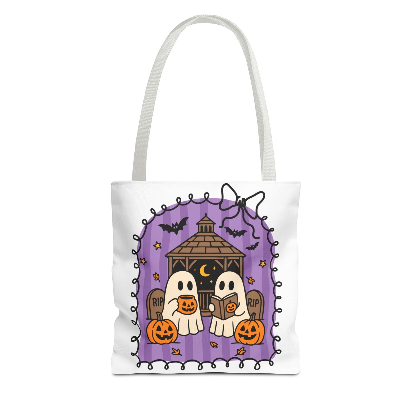 Spooky Season Ghostly Meeting Tote Bag