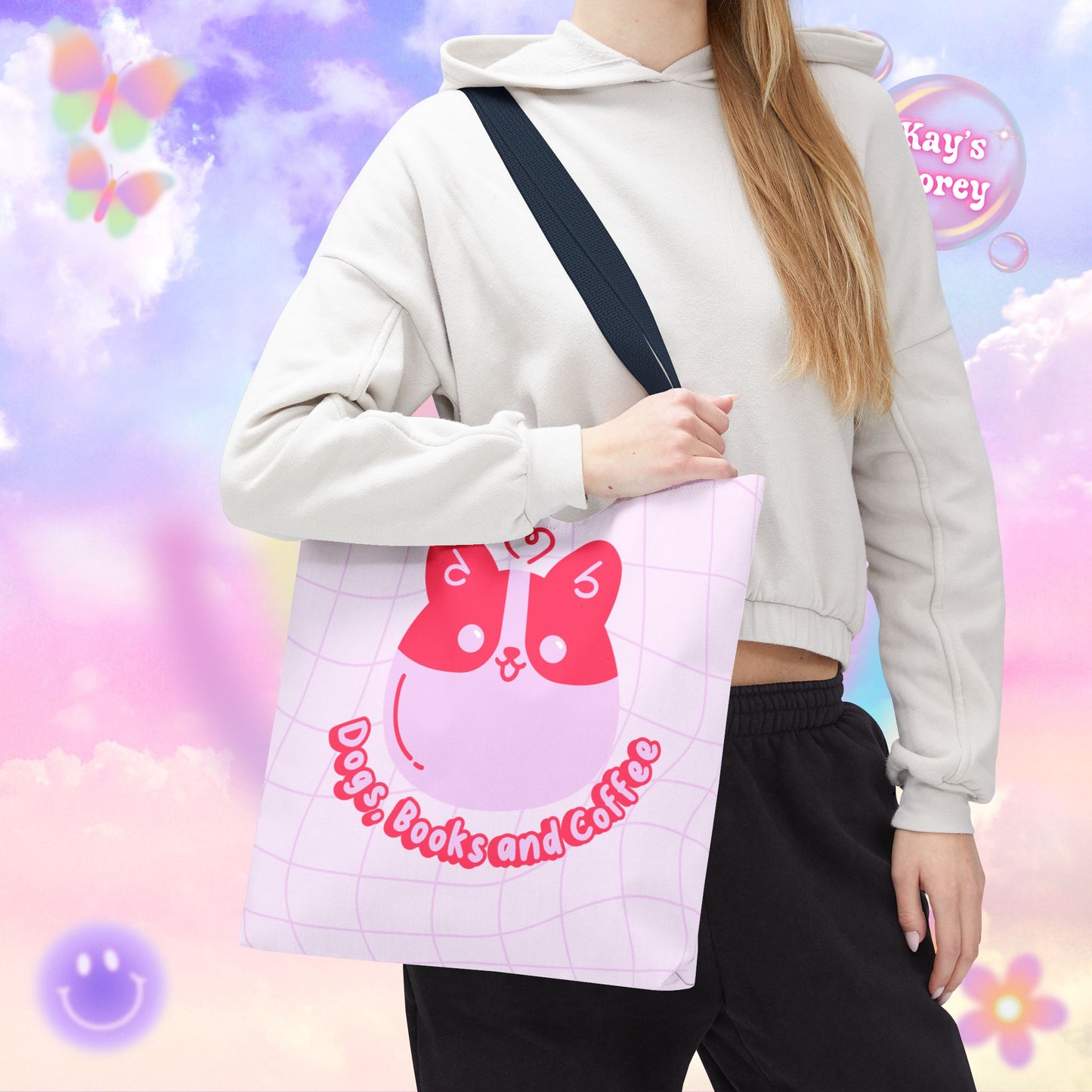 Dogs, Books & Coffee Tote Bag
