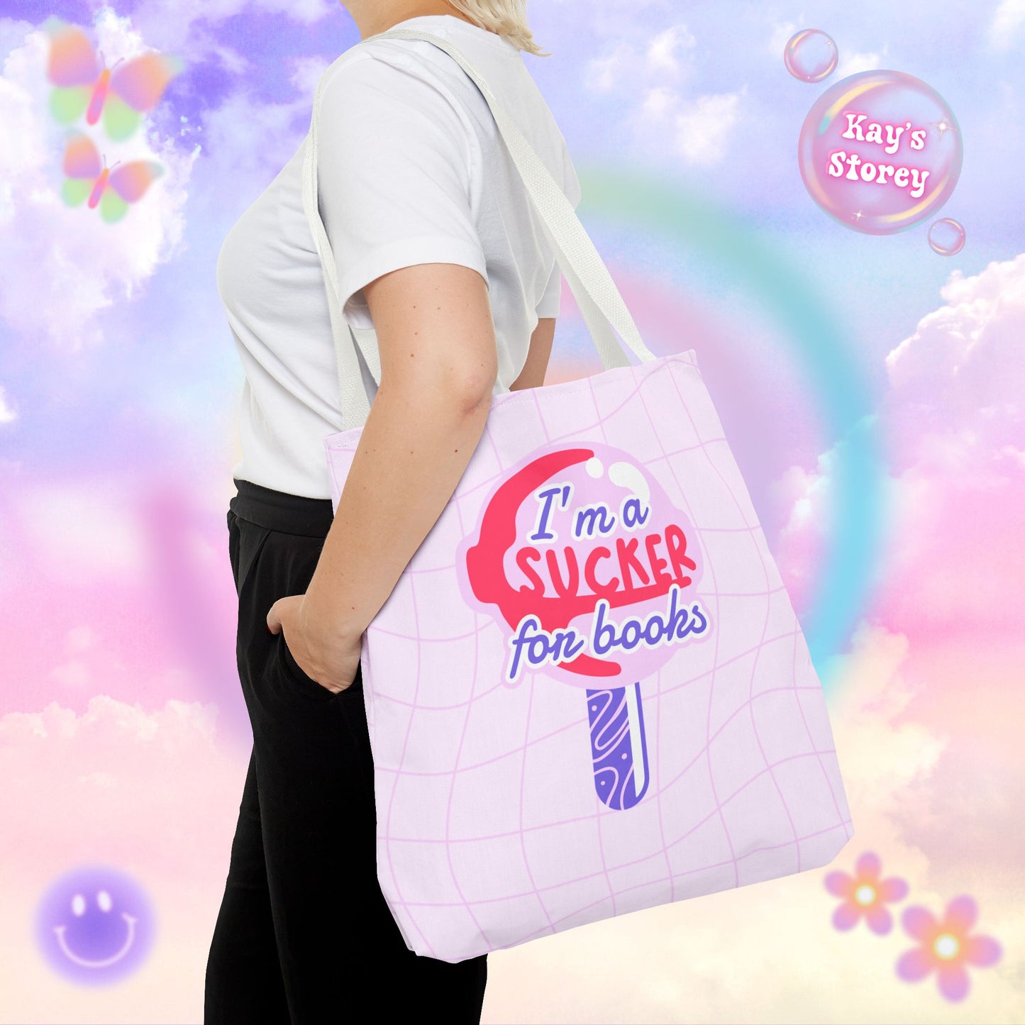 Sucker for Books Tote Bag