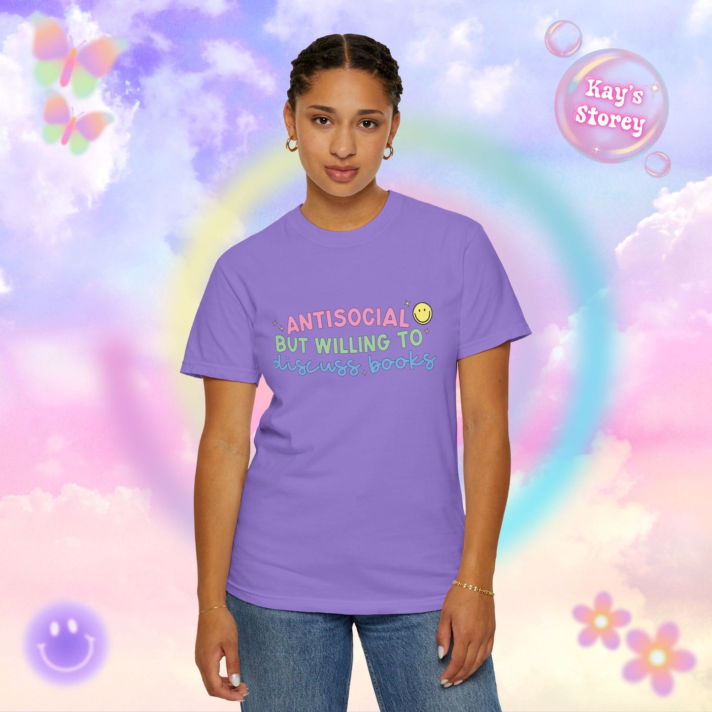 Willing to Discuss Books Comfort Colors T-Shirt