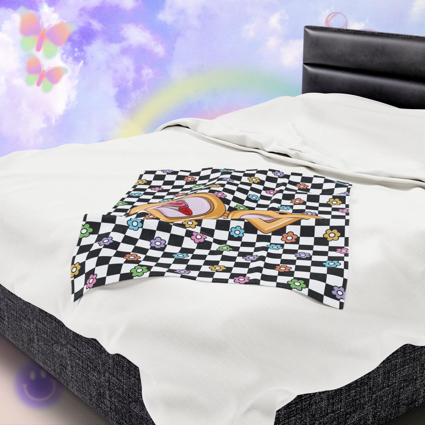 Western Girlie Velveteen Plush Blanket