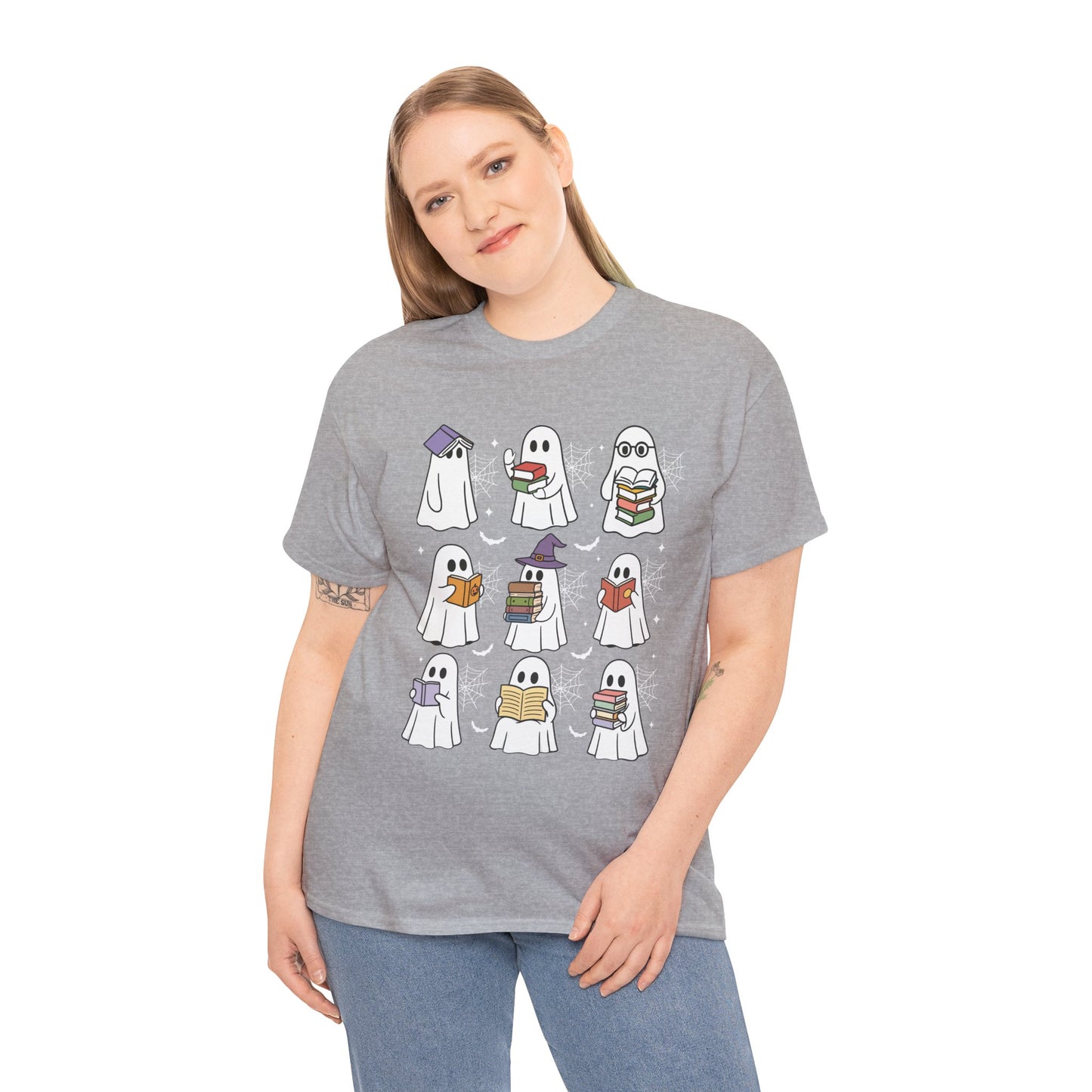 Bookish Ghosts Tee - Halloween Gift